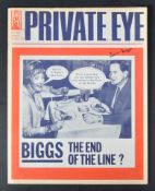 GREAT TRAIN ROBBERY - RONNIE BIGGS (1929-2013) - SIGNED PRIVATE EYE