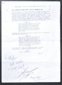 GREAT TRAIN ROBBERY - MRS BIGGS (2012) - ORIGINAL SIGNED SCRIPT