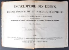 CHESS ENCYCLOPEDIA - PUBLISHED BY A ALEXANDER - 1837