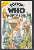 DOCTOR WHO - TOM BAKER (4TH DOCTOR) - SIGNED VINTAGE MONSTER BOOK