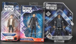 DOCTOR WHO - ACTION FIGURES - 10TH, 11TH & 12TH DOCTORS