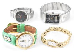 FOUR VINTAGE WATCHES - TISSOT SEASTAR - TISSOT - MAURICE LACROIX