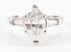 VINTAGE PLATINUM & DIAMOND RING