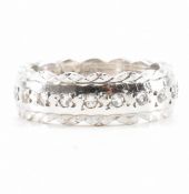 HALLMARKED 18CT WHITE GOLD ETERNITY RING