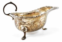 EDWARDIAN SILVER CREAMER JUG