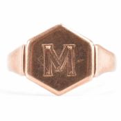 VICTORIAN HALLMARKED 9CT GOLD SIGNET RING