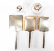 SILVER HALLMARKED DRESSING TABLE SET & BOTTLES