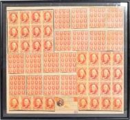 PIETRO PSAIER - BENJAMIN FRANKLIN 5 CENT STAMP WALL ART
