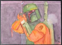 ESTATE OF JEREMY BULLOCH - STAR WARS - ARTWORK PAINTING
