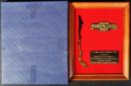 ESTATE OF JEREMY BULLOCH - STAR WARS - CHILE FAN CLUB AWARD