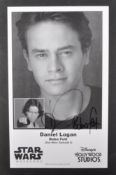 ESTATE OF JEREMY BULLOCH - STAR WARS - DANIEL LOGAN AUTOGRAPH