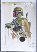 ESTATE OF JEREMY BULLOCH - STAR WARS - BOBA FETT ARTWORK