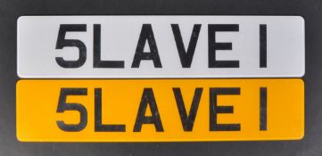 ESTATE OF JEREMY BULLOCH - STAR WARS - SLAVE 1 PROP NUMBERPLATES