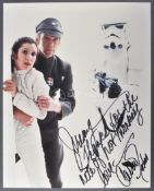 ESTATE OF JEREMY BULLOCH - STAR WARS - CARRIE FISHER AUTOGRAPH