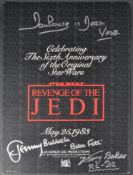 ESTATE OF JEREMY BULLOCH - STAR WARS - TRIPLE SIGNED POSTER