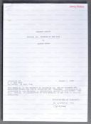 ESTATE OF JEREMY BULLOCH - STAR WARS EPISODE III - BULLOCH'S SCRIPT