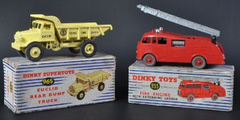 TWO VINTAGE DINKY TOYS DIECAST MODEL TRUCKS