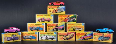 COLLECTION OF X12 VINTAGE MATCHBOX SUPERFAST DIECAST MODELS