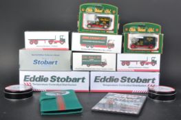 COLLECTION OF ATLAS EDITION EDDIE STOBART DIECAST HAULAGE MODELS