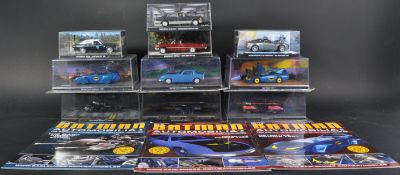 COLLECTION OF BATMAN AND JAMES BOND DIECAST MODEL CARS