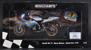 ORIGINAL MINICHAMPS 1/12 SCALE DIECAST SUZUKI XR 14 MOTORBIKE