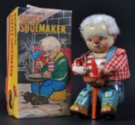 VINTAGE JAPANESE TIN PLATE CLOCKWORK LITTLE SHOEMAKER