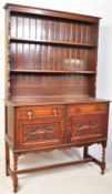 A VINTAGE GEORGIAN 1940S OAK DRESSER / SIDEBOARD