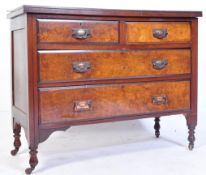 EDWARDIAN WALNUT CHEST OF DRAWERS