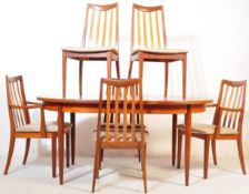 GPLAN MID CENTURY TEAK DINING TABLE & SIX CHAIRS