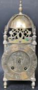 19TH CENTURY FRENCH BRASS LANTERN CLOCK