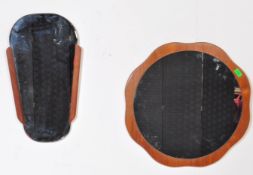 TWO VINTAGE 20TH CNETURY TEAK WOOD MIRRORS