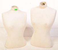 TWO RETRO VINTAGE 20TH CENTURY SHOP DISPLAY MANNEQUINS