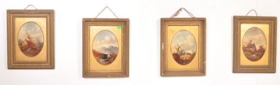 FOUR 19TH CENTURY BRITISH LANDSCAPE & PASTORAL PAINTINGS