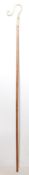 20TH CENTURY WOOD AND BRASS BISHOPS CROZIER