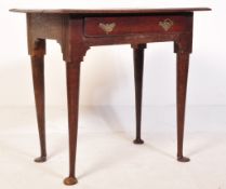 AN 18TH CENTURY OAK LOWBOY WRITING TABLE/DESK