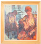 ANNIE NEWNHAM - NAIADS - RWA 20TH CENTURY OIL ON CANVAS PAINTING