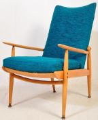 SCANDART OF HIGH WYCOMBE - OAK FRAMED EASY LOUNGE ARMCHAIR