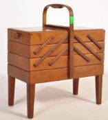 RETRO VINTAGE MID CENTURY SEWING BOX OF CANTILEVER