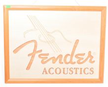RETRO FENDER ACOUSTICS GUITAR ADVERTISEMENT SIGN