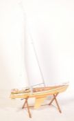 LARGE VINTAGE POND YACHT MODEL