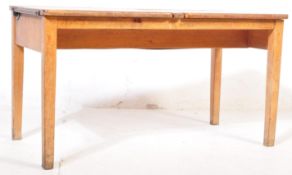 RETRO VINTAGE MID 20TH CENTRUY TWO PERSON SCHOOL DESK