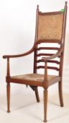 19TH CENTURY MAHOGANY HAMPTON & SONS PALL MALL CHAIR