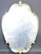 EALRY 20TH CENTURY BRASS ROCOCO STYLE WALL MIRROR