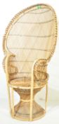 VINTAGE 1960S BAMBOO PEACOCK CHAIR