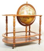 20TH CENTURY GLOBE DRINKS COCKTAIL CABINET TROLLEY