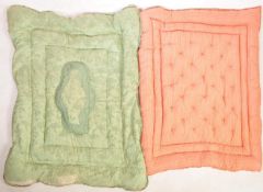 TWO VINTAGE 20TH CENTURY EIDERDOWN DUVETS