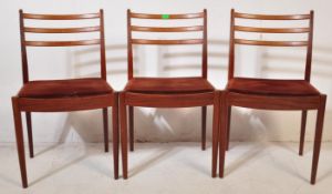 GROUP OF THREE RETRO 1960S TEAK GPLAN - DANISH INSPIRED - CHAIRS