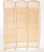 A RETRO VINTAGE MID 20TH CENTURY BAMBOO ROOM DIVIDER
