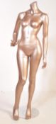 VINTAGE CIRCA 1970S HABERDASHERY PLASTIC METALLIC MANNEQUIN