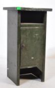 MID CENTURY INDUSTRIAL GREEN BEDSIDE TABLE